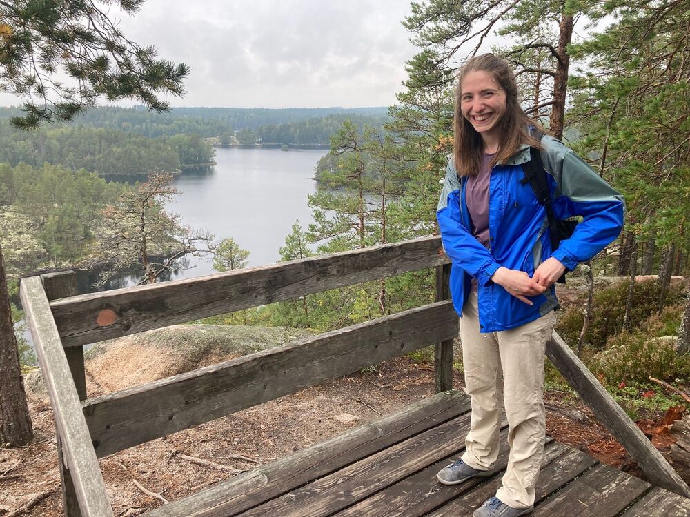 In ihrer Freizeit reist Jessica gerne und sieht sich die Welt an, hier in Finnland. (Foto: zVg)